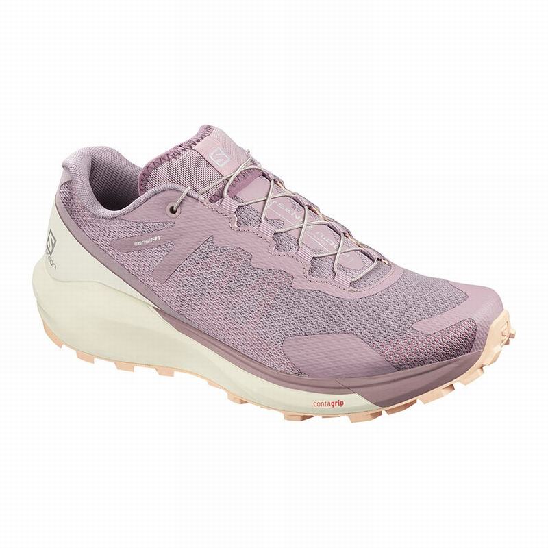 Salomon Singapore Womens Trail Running Shoes - SENSE RIDE 3 W Pink | 56348-PWKD